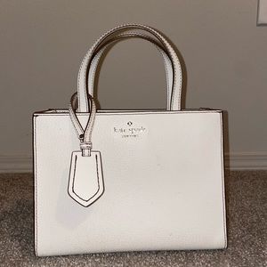 White Kate Spade purse (with crossbody strap)